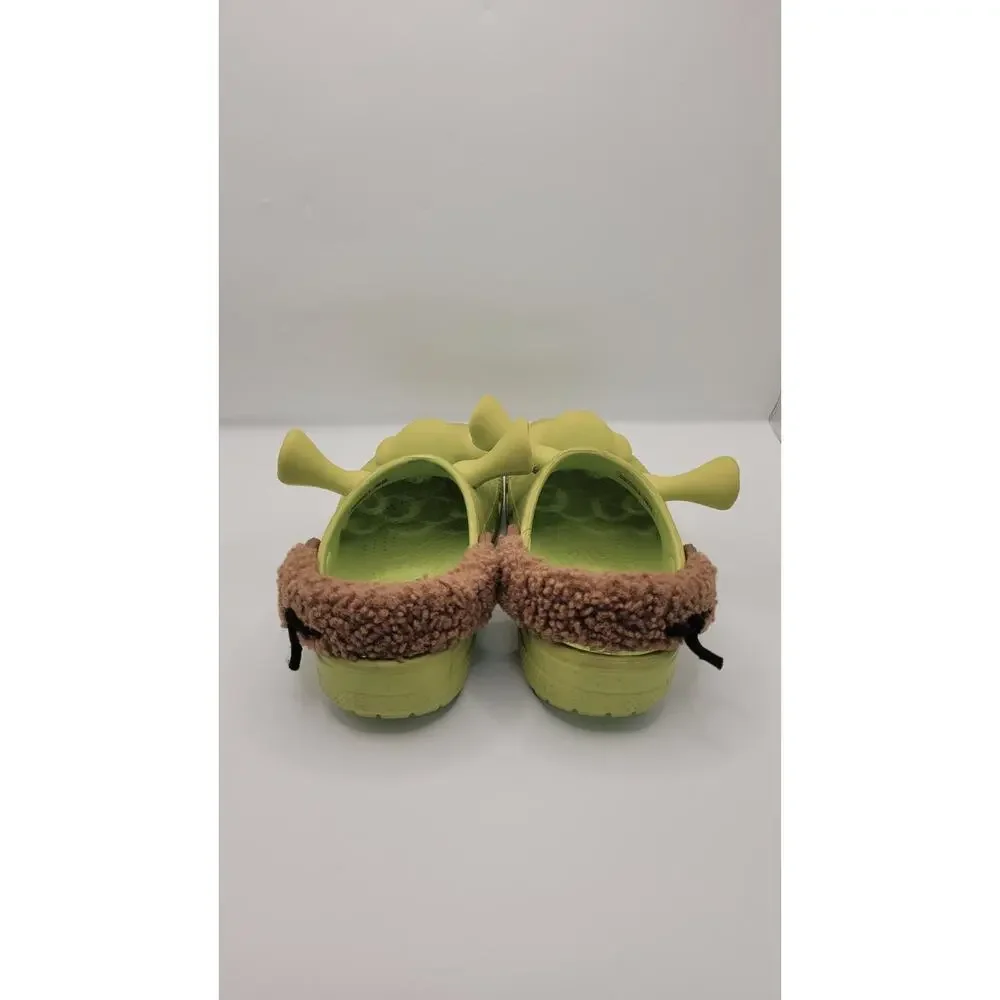 Crocs Shrek Classic Lined Clog Toddler Size C11 Green Complete Ears Nose Gently